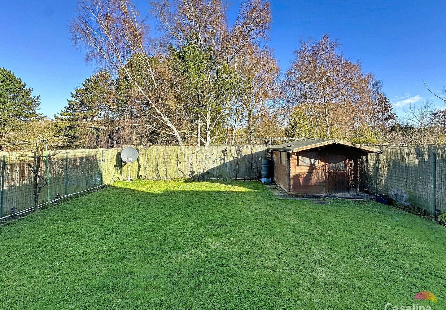 Garden with shed and satellite