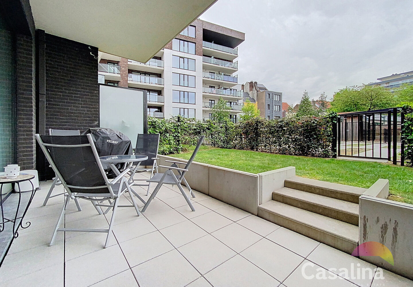 Rez-de-ch. avec jardin à louer à Evere